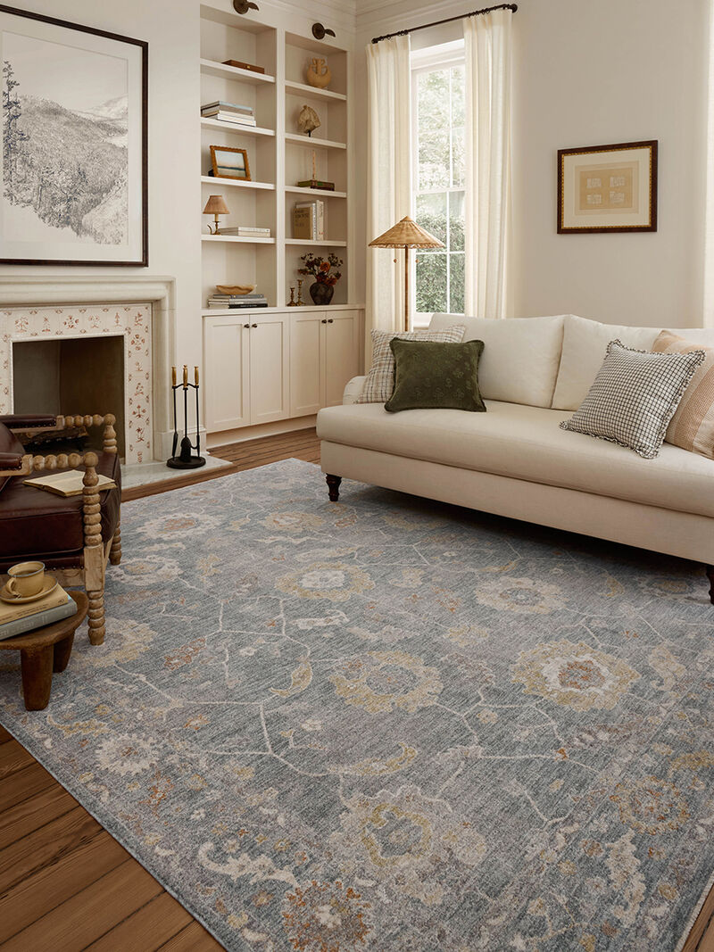 Louisa LOI02 Ocean/Sunset 7'10" x 10' Rug by Chris Loves Julia x Loloi
